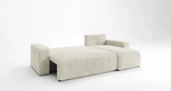 Designer Ecksofa Calva mit Schlaf- und Klappfunktion in Cord
