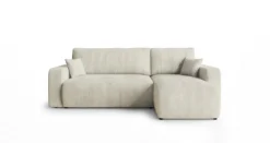 Designer Ecksofa Calva mit Schlaf- und Klappfunktion in Cord