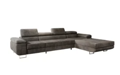Designer Ecksofa Calvera Maxi mit Schlaf- und Klappfunktion in Cord
