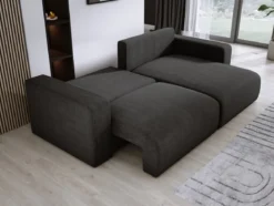 Designer Ecksofa Carl Cord mit Schlaf- und Klappfunktion