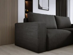 Designer Ecksofa Carl Cord mit Schlaf- und Klappfunktion