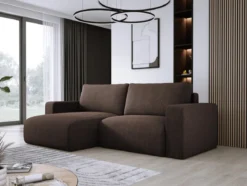 Designer Ecksofa Carl Cord mit Schlaf- und Klappfunktion
