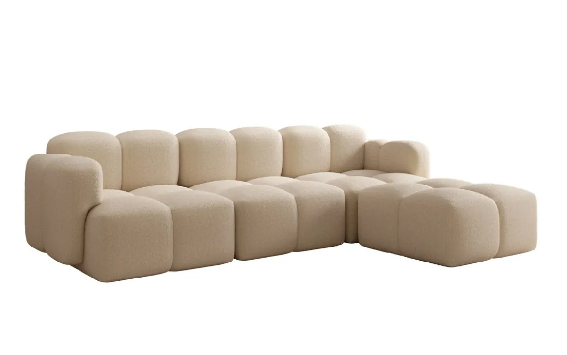 Designer Ecksofa Celly in Bouclé