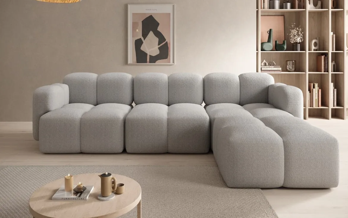 Designer Ecksofa Celly in Bouclé