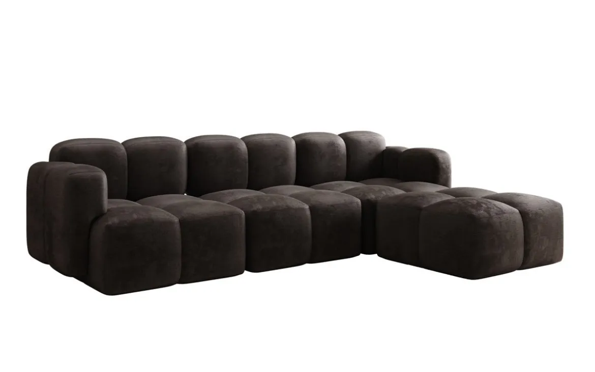 Designer Ecksofa Celly in Samt