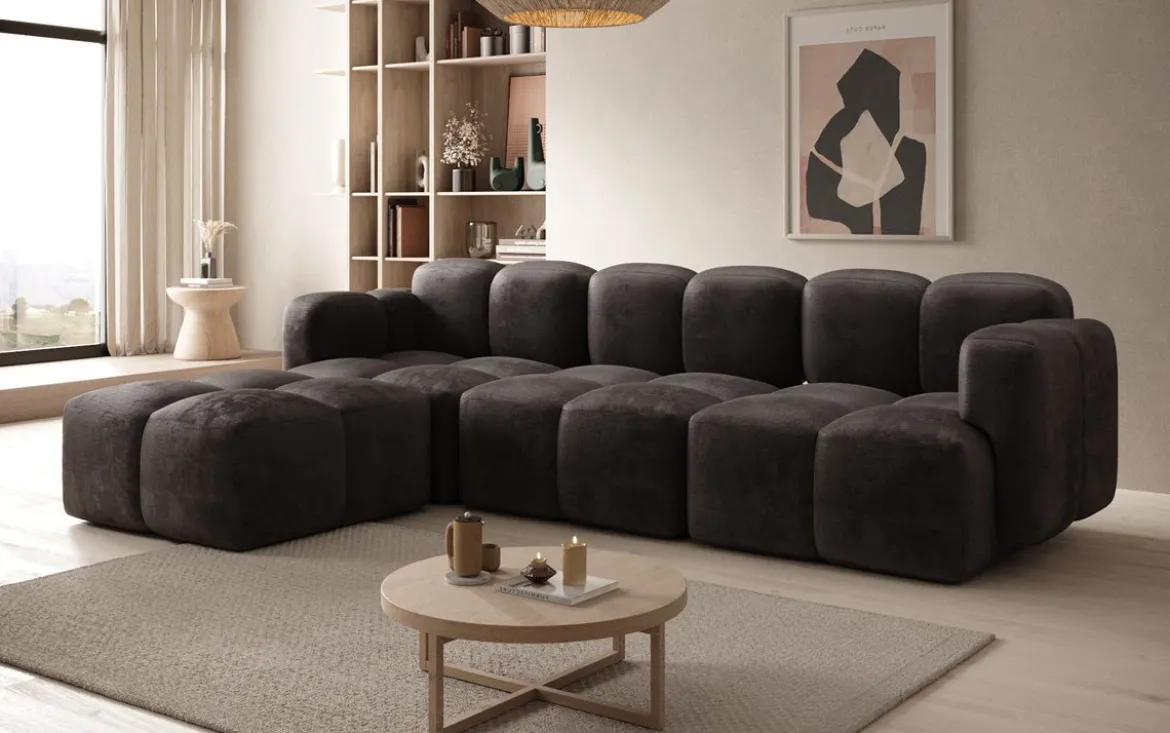 Designer Ecksofa Celly in Samt