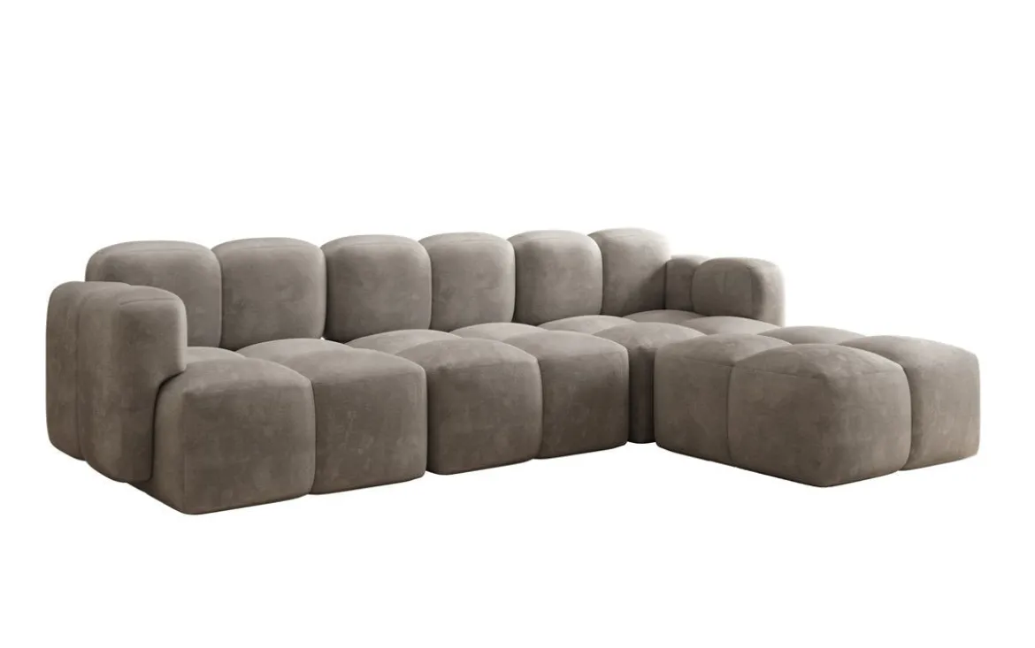 Designer Ecksofa Celly in Samt