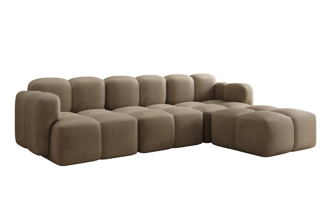 Designer Ecksofa Celly in Samt