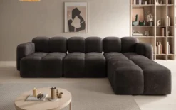 Designer Ecksofa Celly in Samt