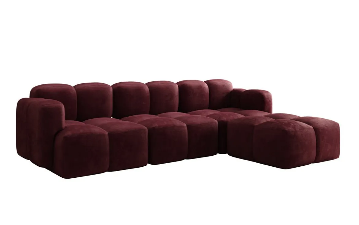 Designer Ecksofa Celly in Samt