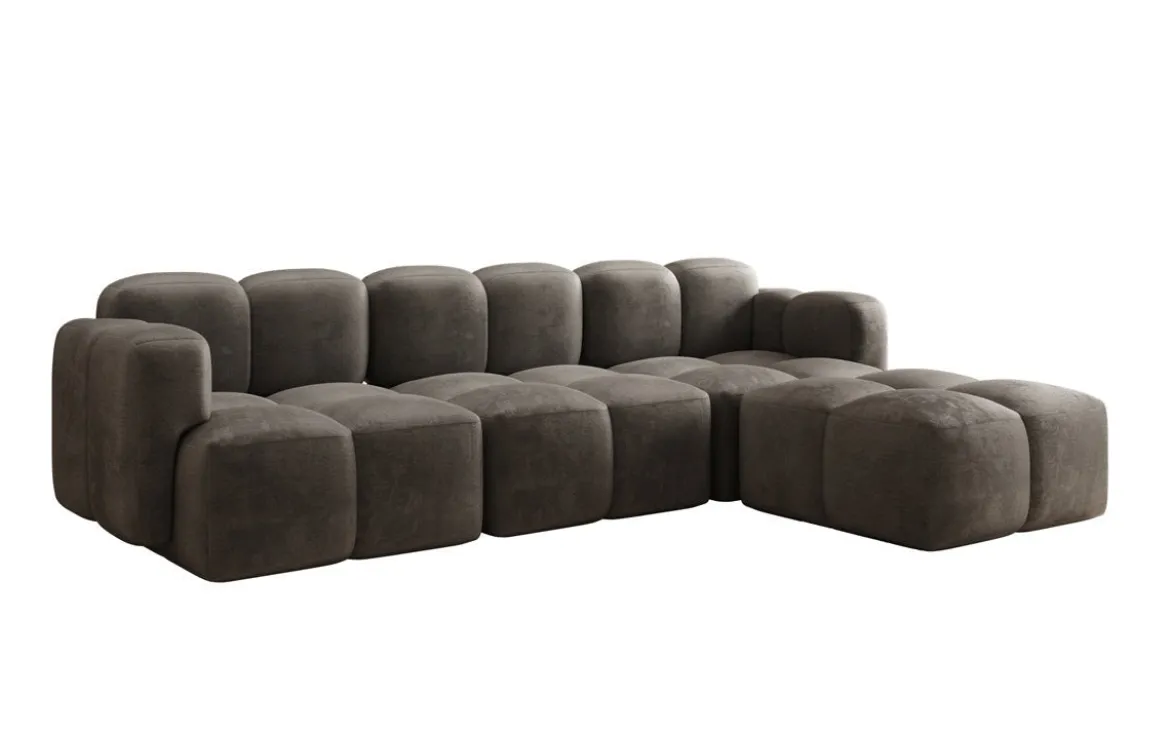 Designer Ecksofa Celly in Samt