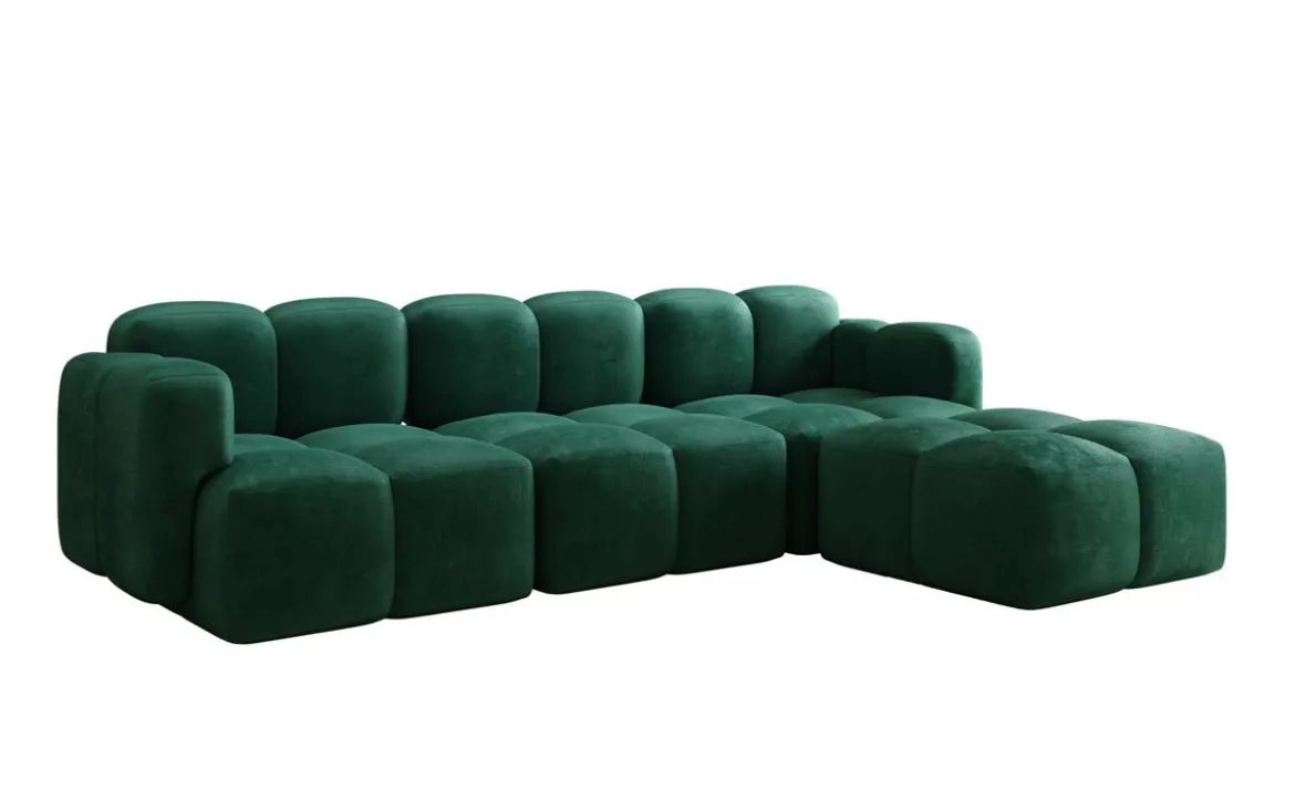 Designer Ecksofa Celly in Samt