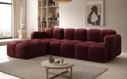 Designer Ecksofa Celly in Samt