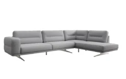 Designer Ecksofa closed Torino in Bouclé