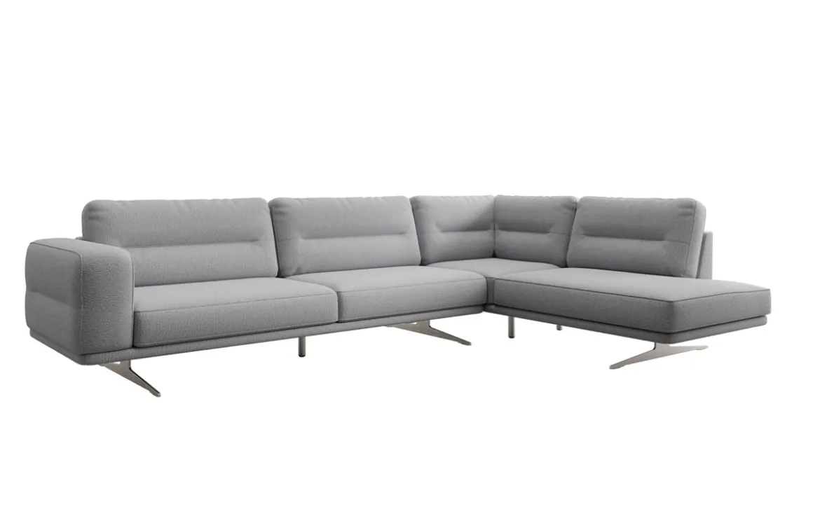Designer Ecksofa closed Torino in Bouclé