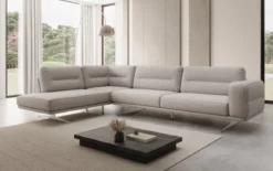 Designer Ecksofa closed Torino in Bouclé