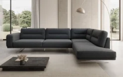 Designer Ecksofa closed Torino in Bouclé