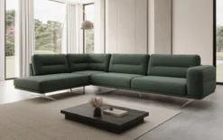 Designer Ecksofa closed Torino in Bouclé