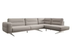 Designer Ecksofa closed Torino in Bouclé