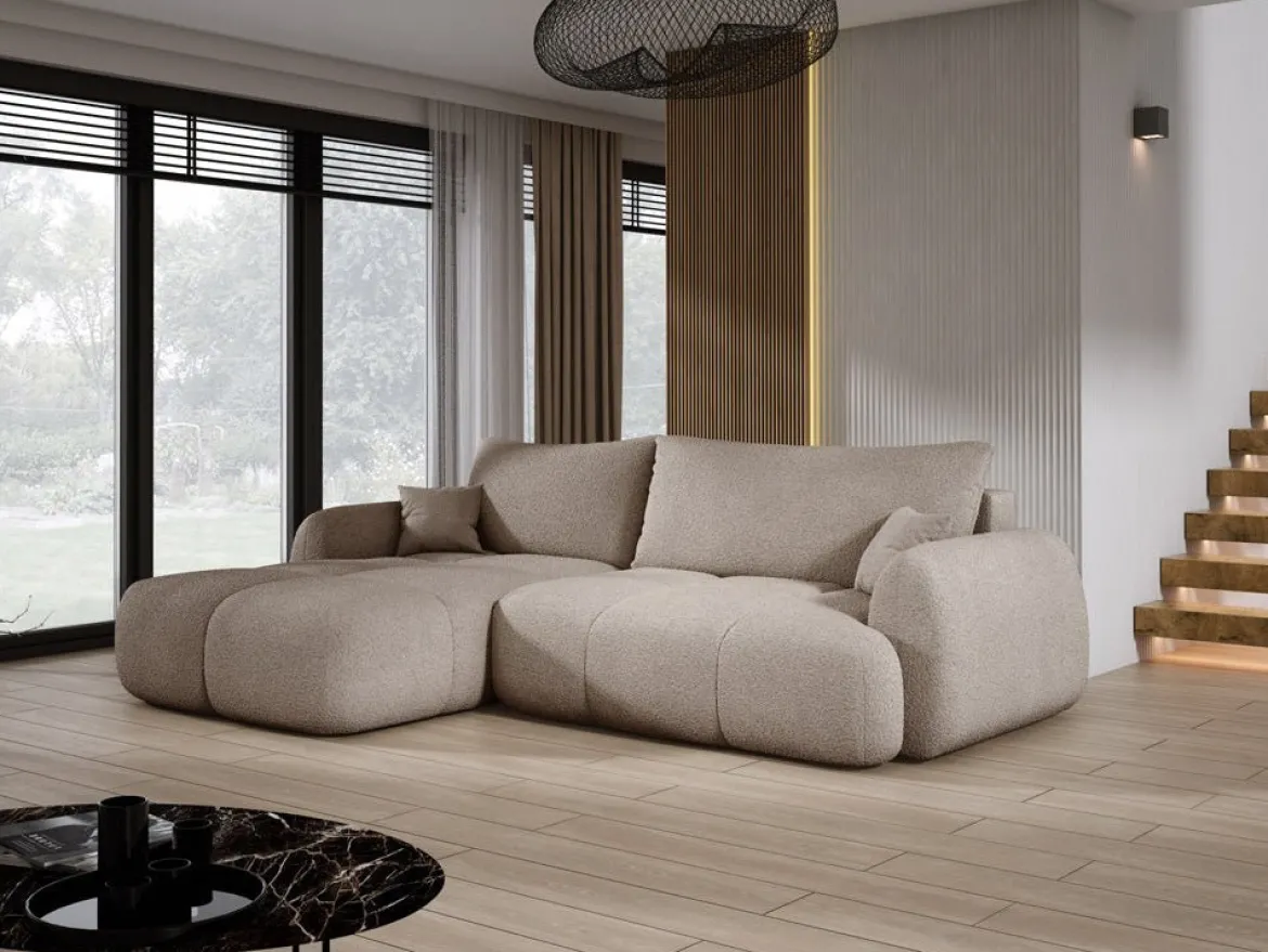 Designer Ecksofa Coco in Bouclé