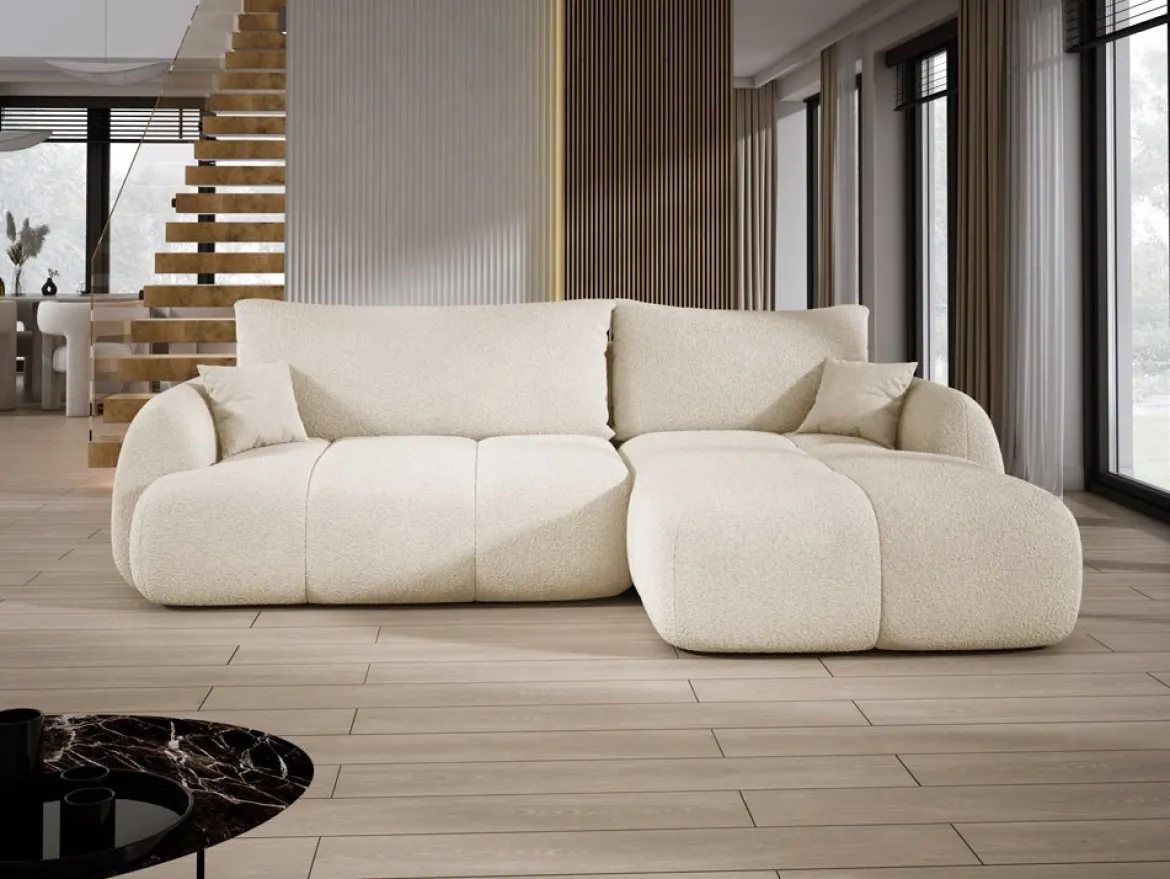 Designer Ecksofa Coco in Bouclé