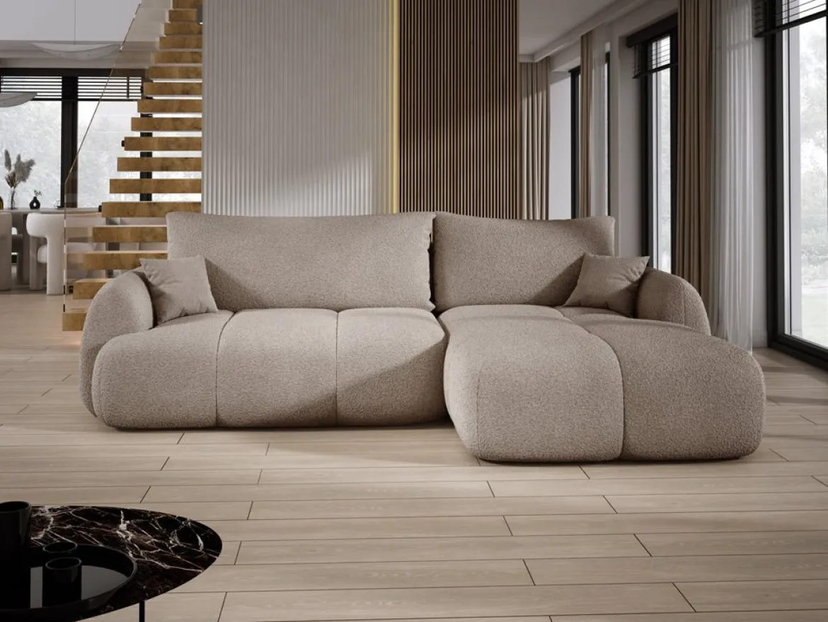 Designer Ecksofa Coco in Bouclé