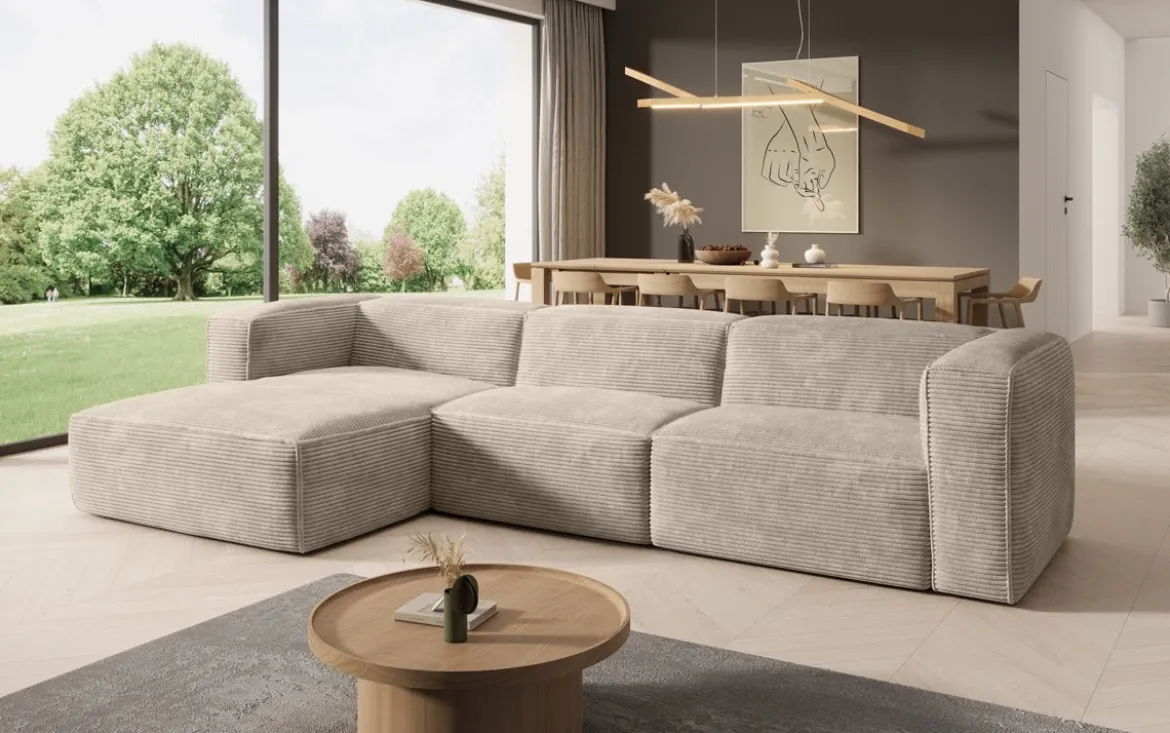 Designer Ecksofa Comfy in Cord