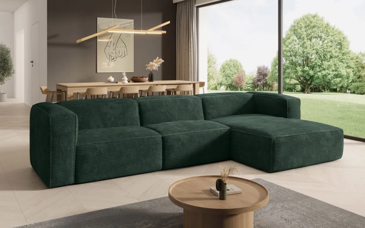 Designer Ecksofa Comfy in Cord