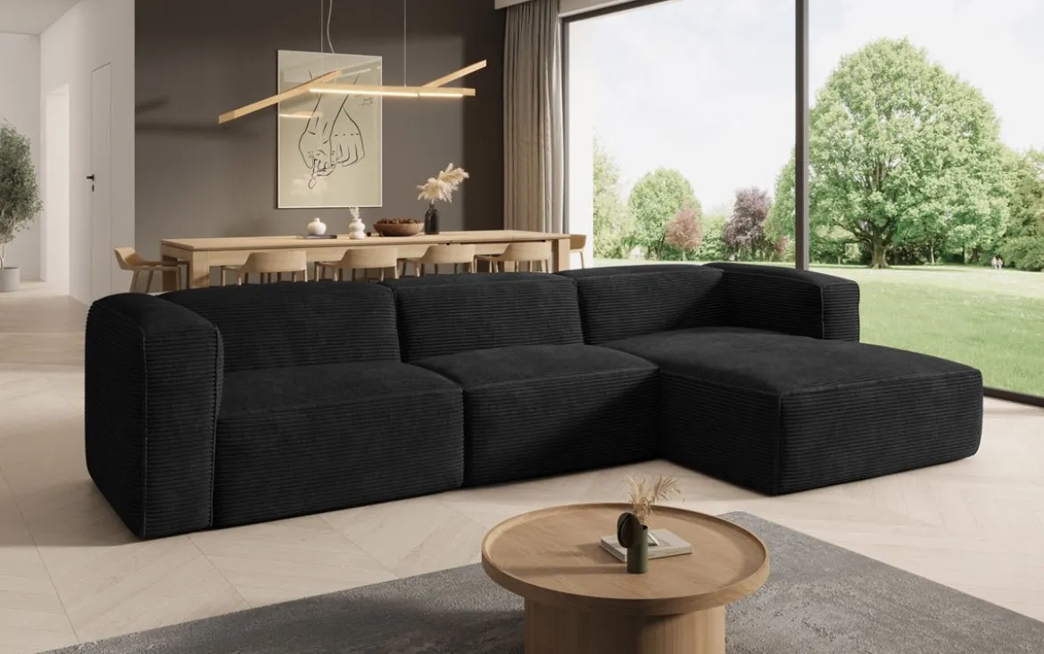 Designer Ecksofa Comfy in Cord