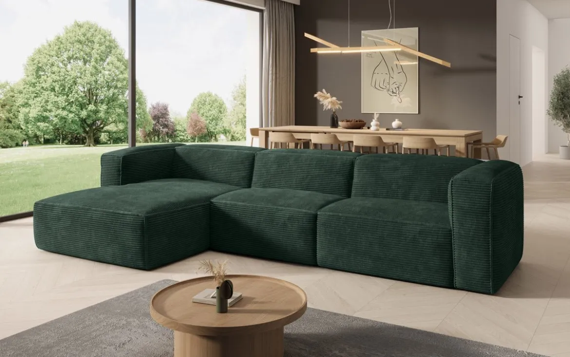 Designer Ecksofa Comfy in Cord