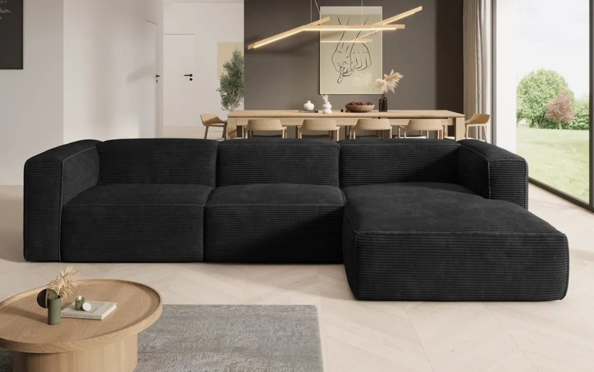 Designer Ecksofa Comfy in Cord