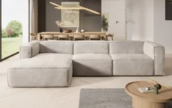 Designer Ecksofa Comfy in Samt