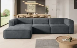 Designer Ecksofa Comfy in Samt
