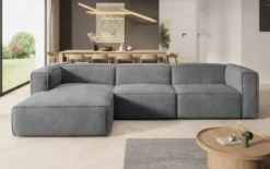 Designer Ecksofa Comfy in Samt