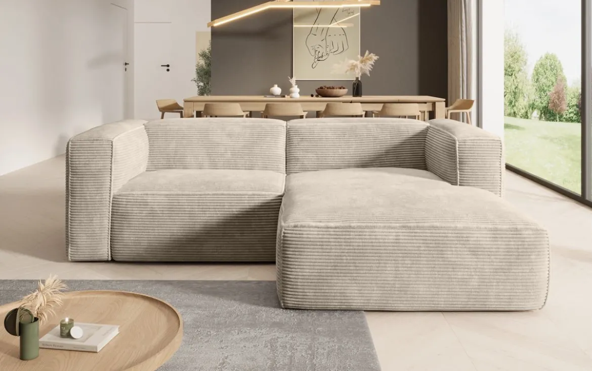 Designer Ecksofa Comfy Mini in Cord