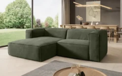 Designer Ecksofa Comfy Mini in Samt