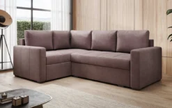 Designer Ecksofa Cortino mit Schlaffunktion und Stauraum