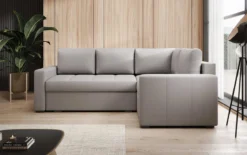 Designer Ecksofa Cortino mit Schlaffunktion und Stauraum