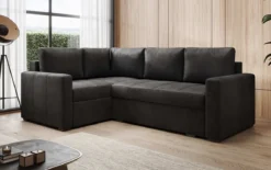 Designer Ecksofa Cortino mit Schlaffunktion und Stauraum
