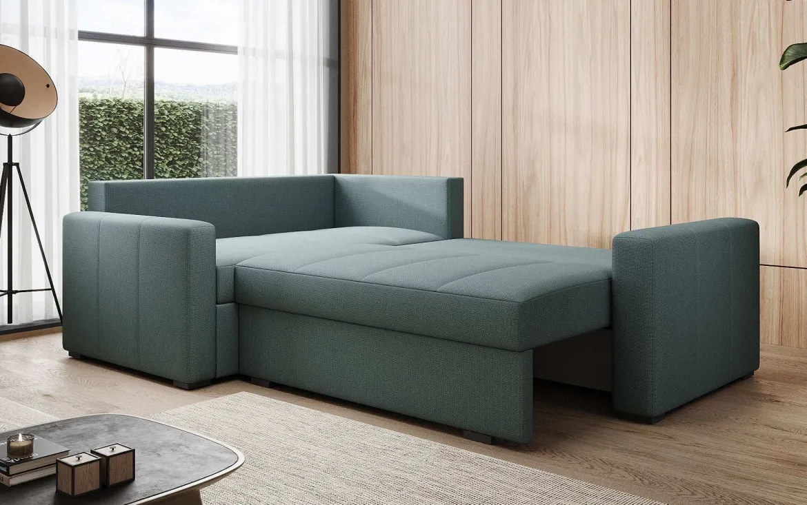 Designer Ecksofa Cortino mit Schlaffunktion und Stauraum