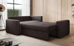 Designer Ecksofa Cortino mit Schlaffunktion und Stauraum