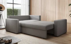 Designer Ecksofa Cortino mit Schlaffunktion und Stauraum