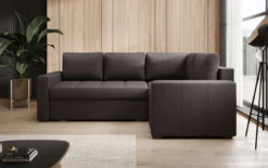 Designer Ecksofa Cortino mit Schlaffunktion und Stauraum