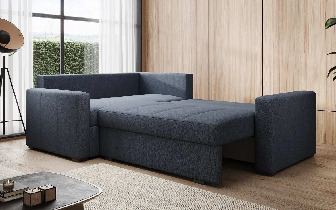 Designer Ecksofa Cortino mit Schlaffunktion und Stauraum