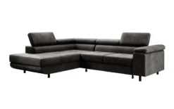Designer Ecksofa Costa mit Schlaf- und Klappfunktion aus Samt