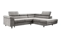 Designer Ecksofa Costa mit Schlaf- und Klappfunktion aus Samt