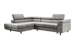 Designer Ecksofa Costa mit Schlaf- und Klappfunktion aus Samt