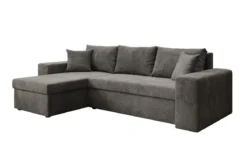 Designer Ecksofa Denver Cord mit Schlaf- und Klappfunktion