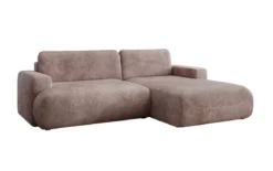 Designer Ecksofa Enzo mit Schlaf- und Klappfunktion in Cord