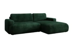 Designer Ecksofa Enzo mit Schlaf- und Klappfunktion in Cord